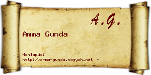 Amma Gunda névjegykártya